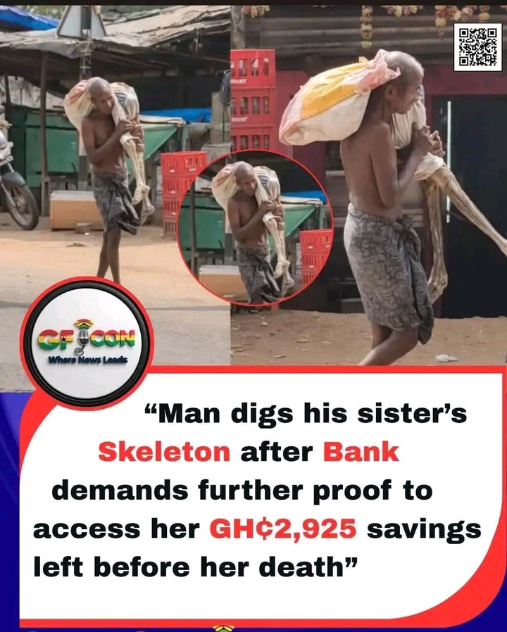 A tribal man in Odisha's Keonjhar district, Jitu Munda , dug up his deceased sister's skeleton as Proof to Claim a Money
