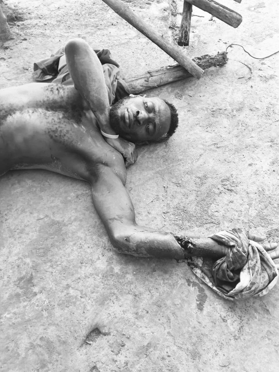 A young Man Joseph Tetteh butchered Moses a neighbor at Upper Manya Krobo (Prnpornya)