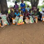 Assembly member for Dorfor Adidome electoral area distributes 5kg of rice to over 150 widows and elderly persons.